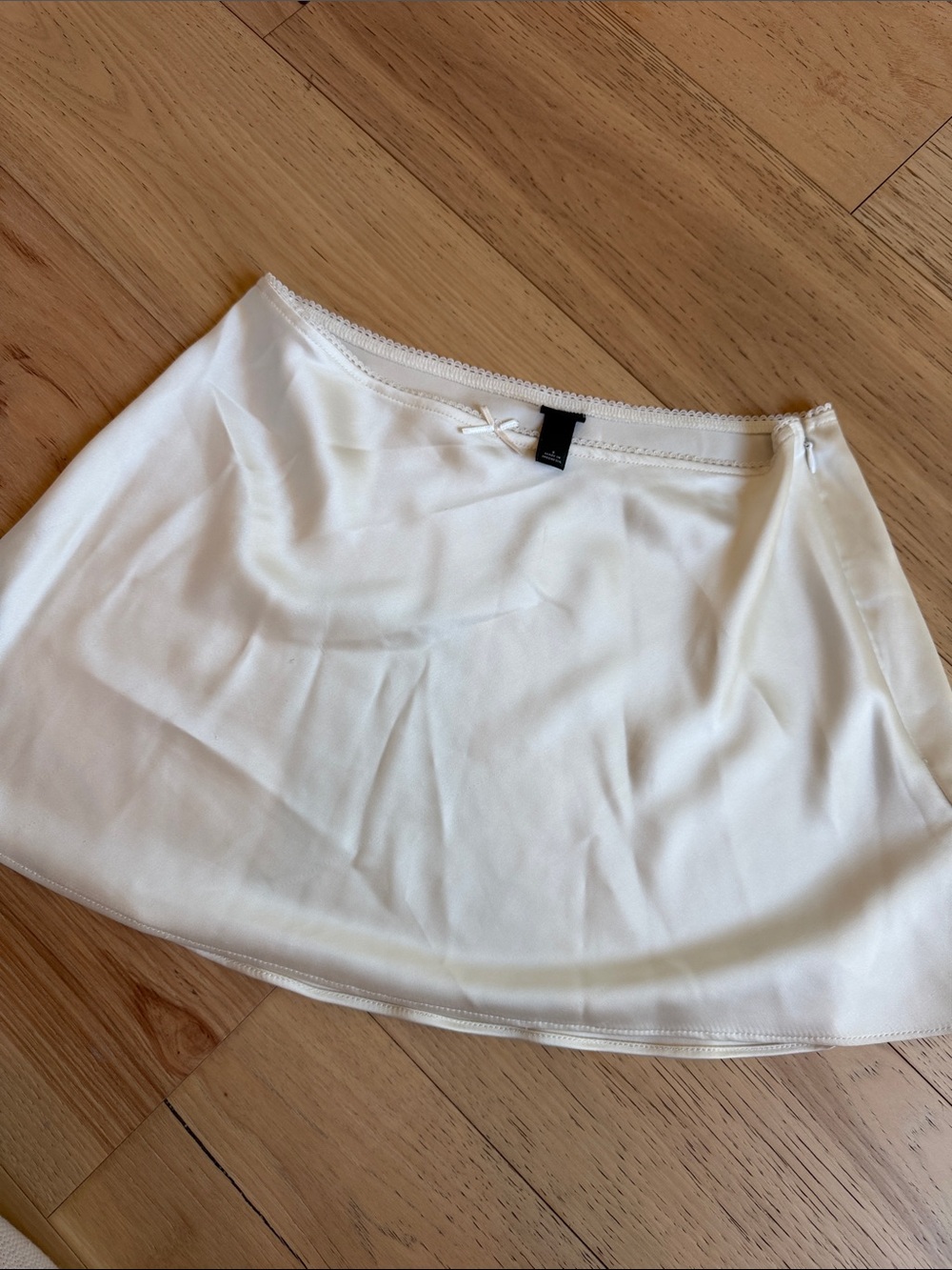 wild fable White Satin Skirt